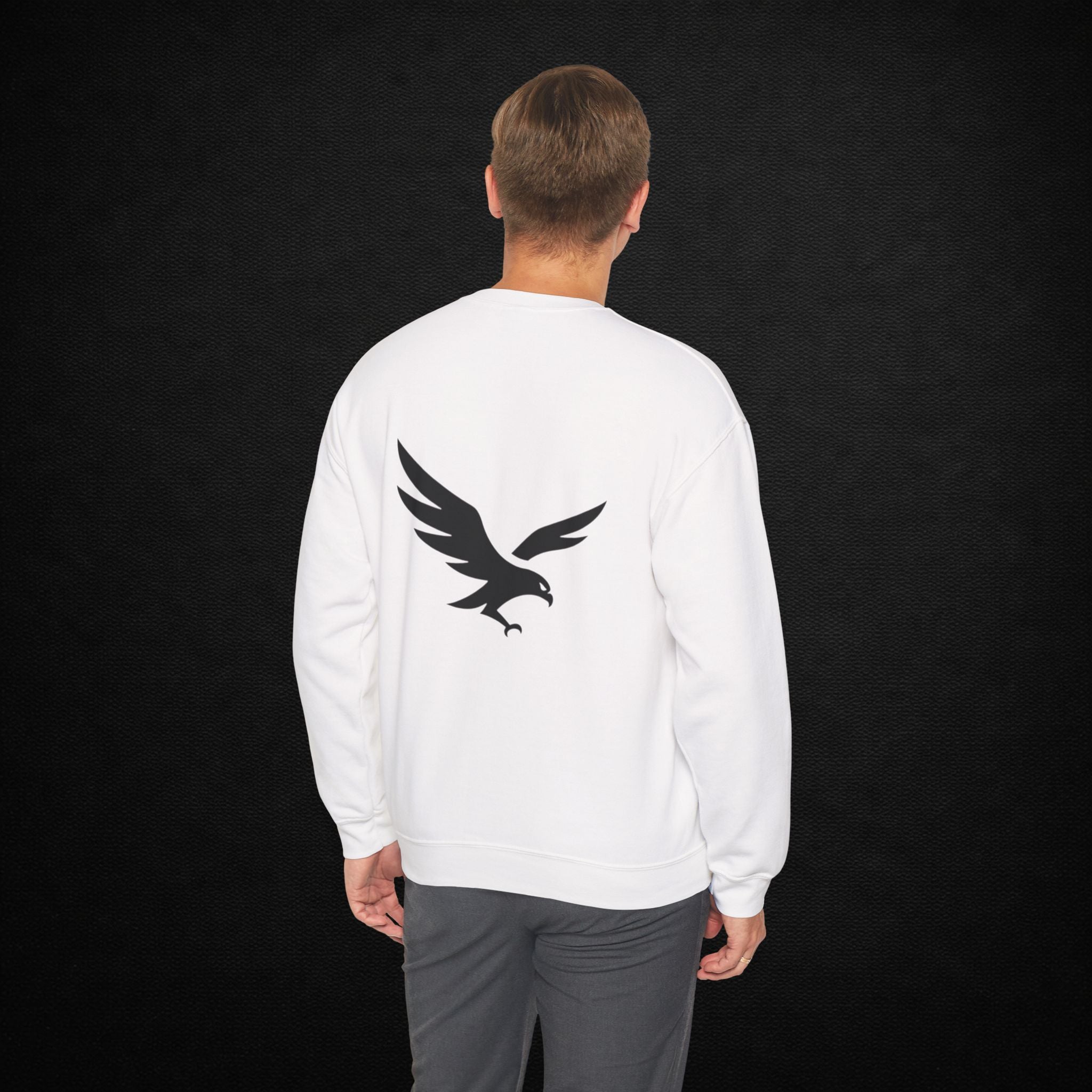 Eagle Logo Crewneck Sweatshirt — Minimal Avius Graphic