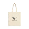 AVIUS Cotton Canvas Tote Bag — Minimalist Branded Logo Shopper