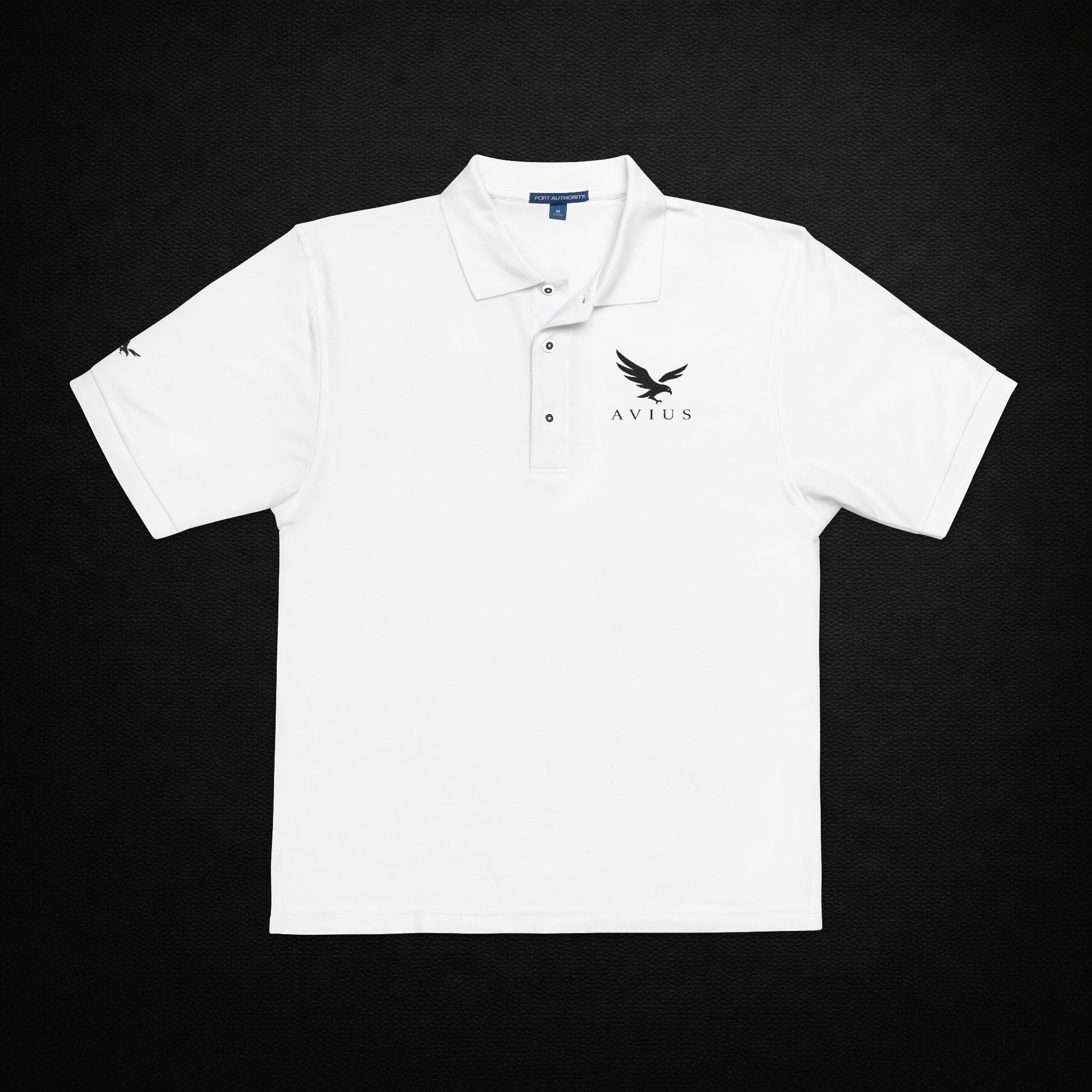 Embroidered Polo Shirt — Avius Eagle Logo