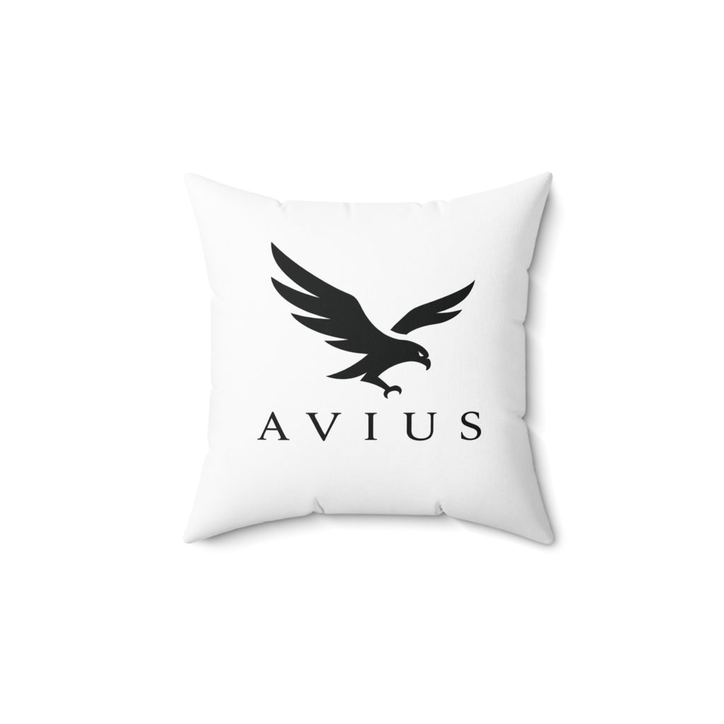 AVIUS Decorative Pillow — Modern Square Spun Polyester Accent Cushion