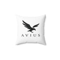 AVIUS Decorative Pillow — Modern Square Spun Polyester Accent Cushion