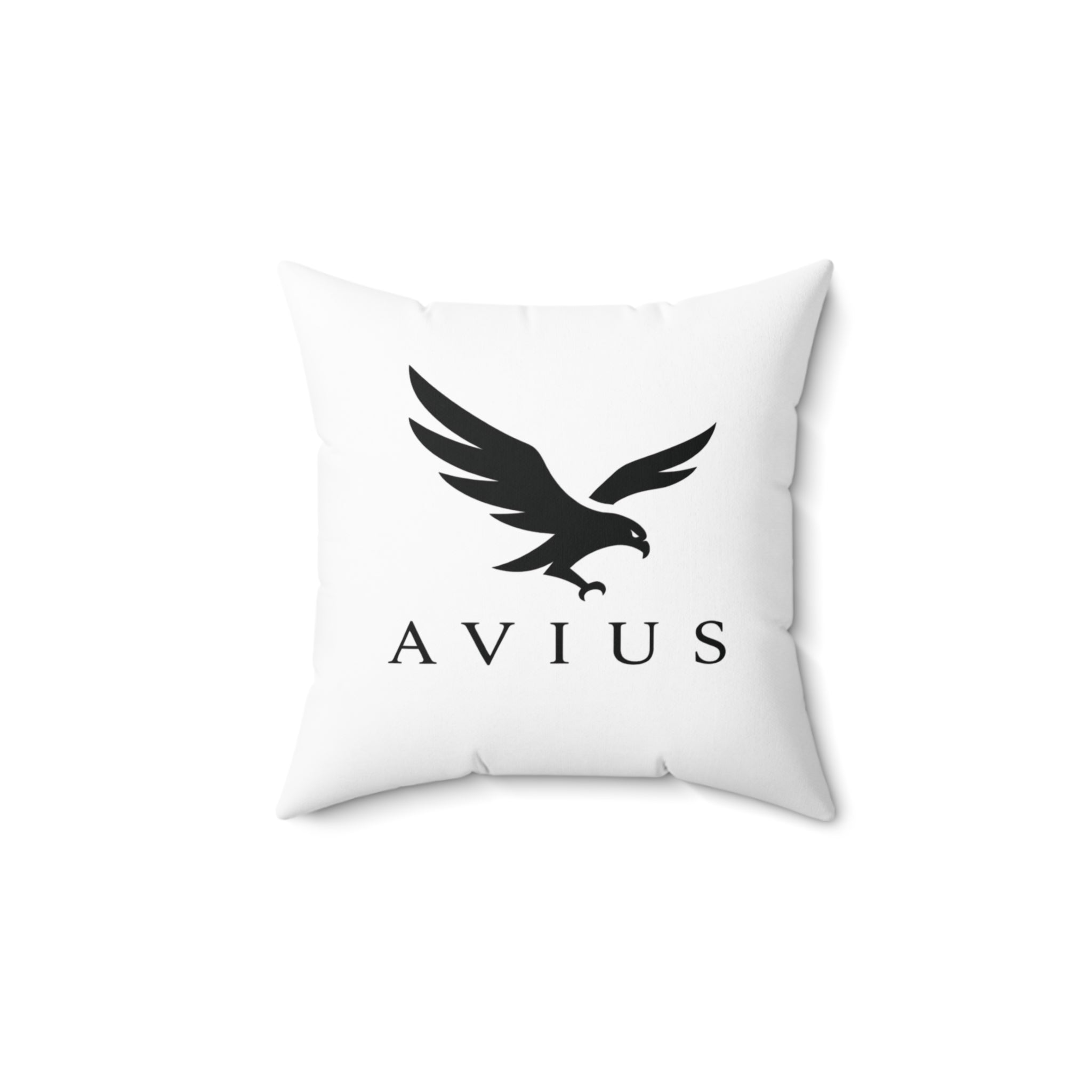 AVIUS Decorative Pillow — Modern Square Spun Polyester Accent Cushion