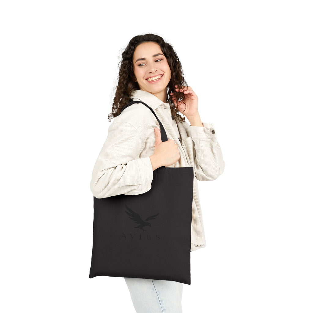 AVIUS Cotton Canvas Tote Bag — Minimalist Branded Logo Shopper