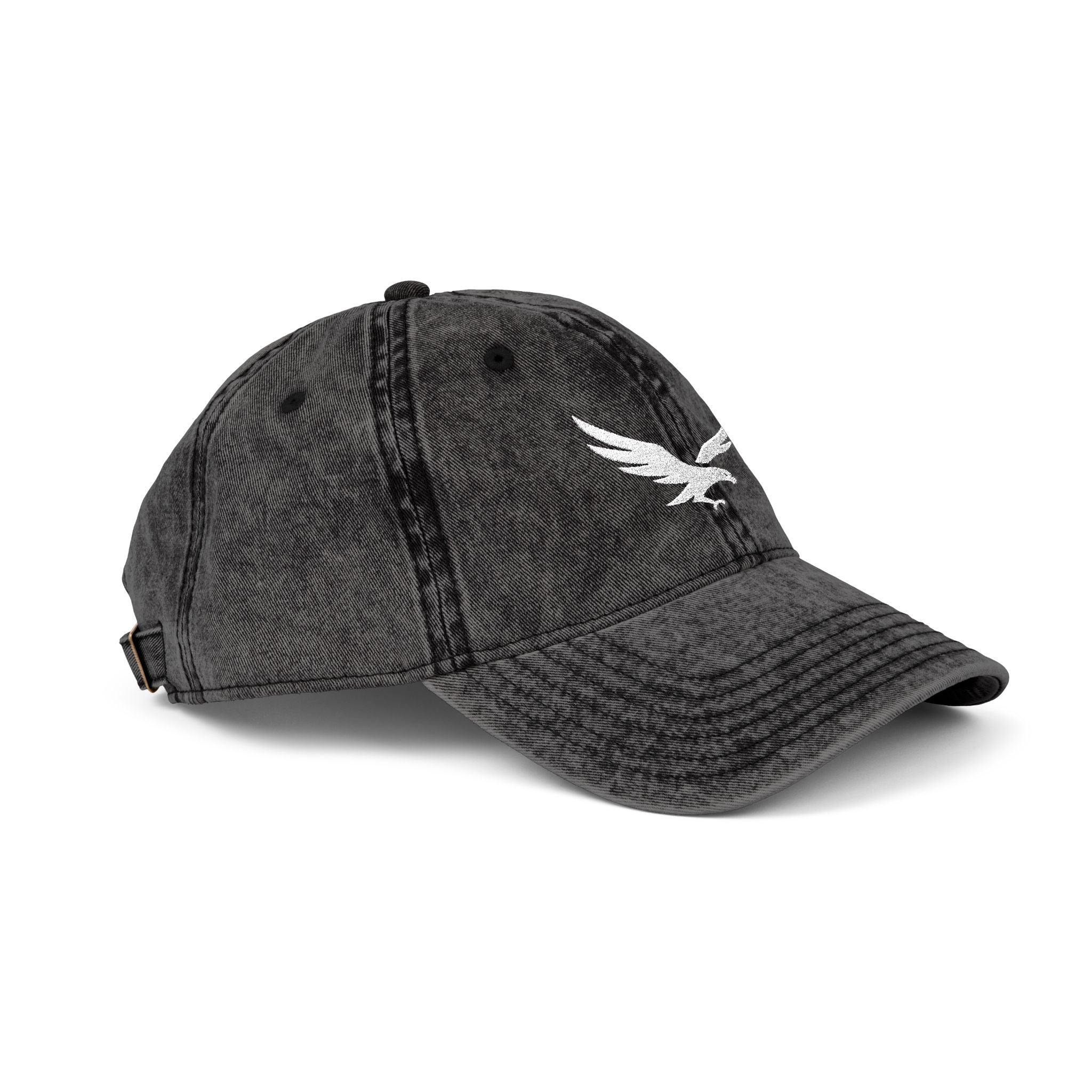Vintage Embroidered Eagle Cap - Washed Red Baseball Hat