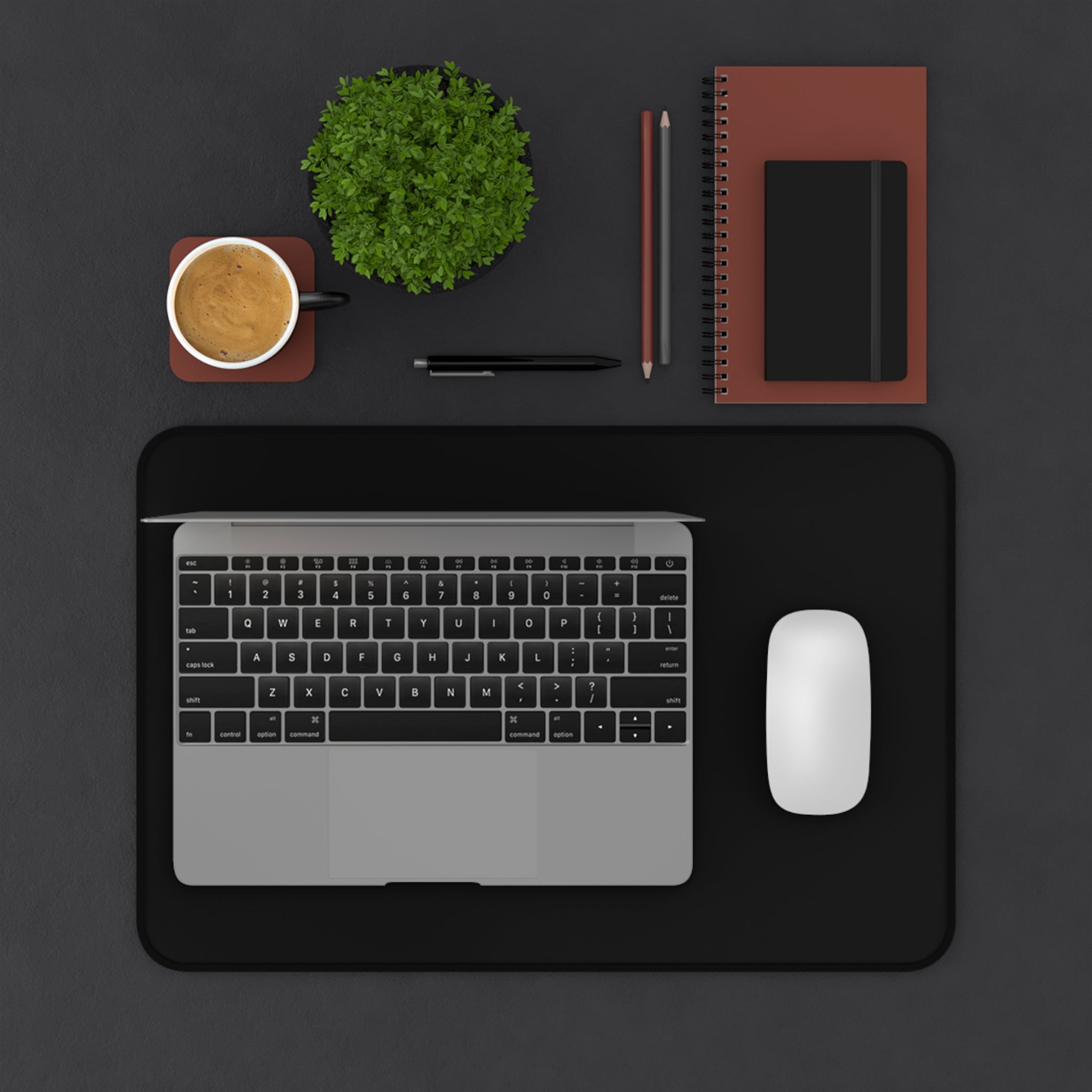 Avius Eagle Desk Mat — Black Gaming/Office Mousepad