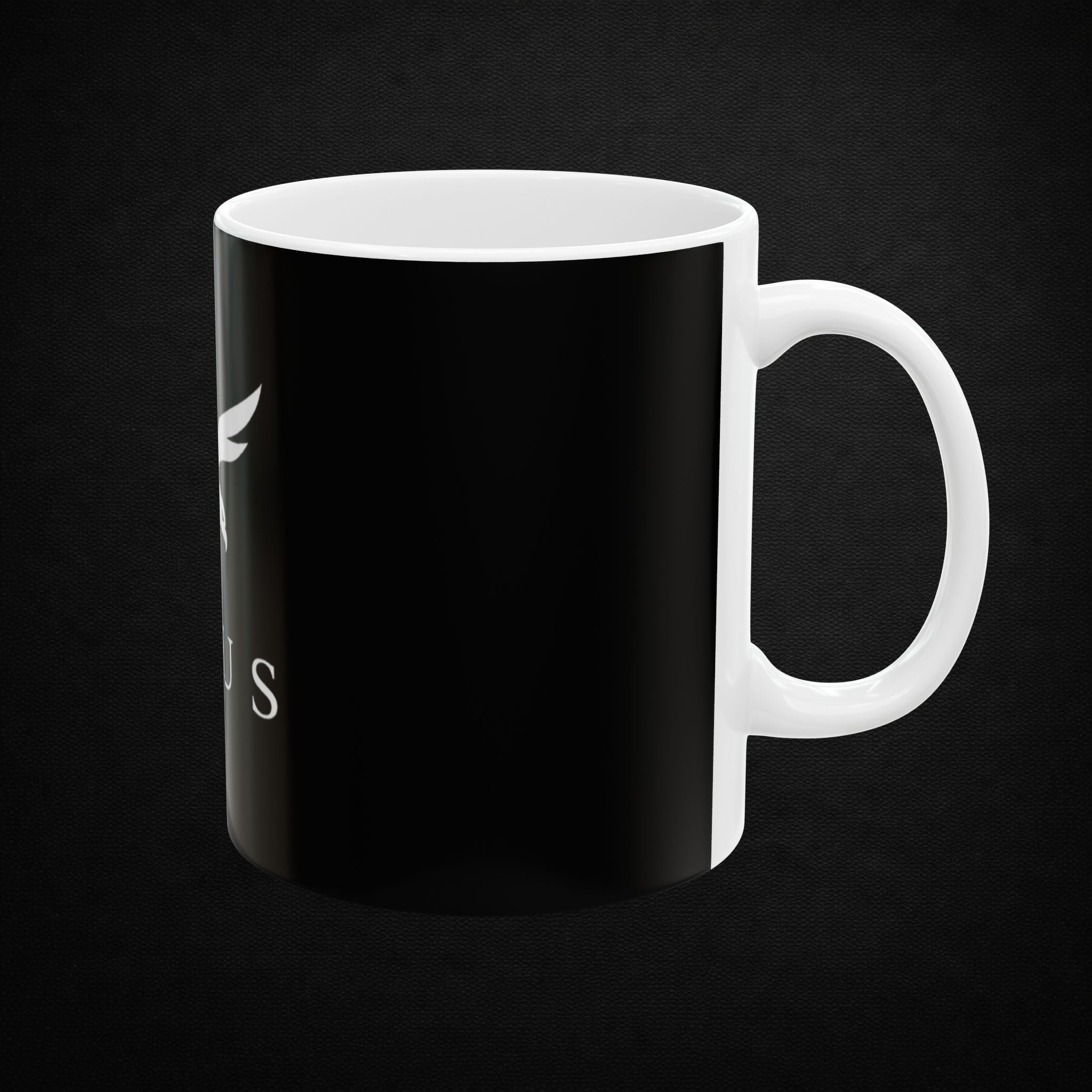 Avius Eagle Logo Ceramic Mug — Black 11oz/15oz Coffee Cup