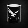 Avius Eagle Logo Ceramic Mug — Black 11oz/15oz Coffee Cup