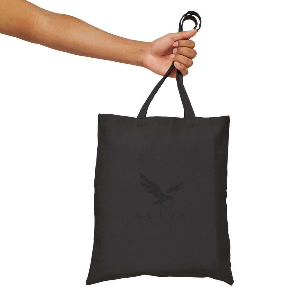 AVIUS Cotton Canvas Tote Bag — Minimalist Branded Logo Shopper