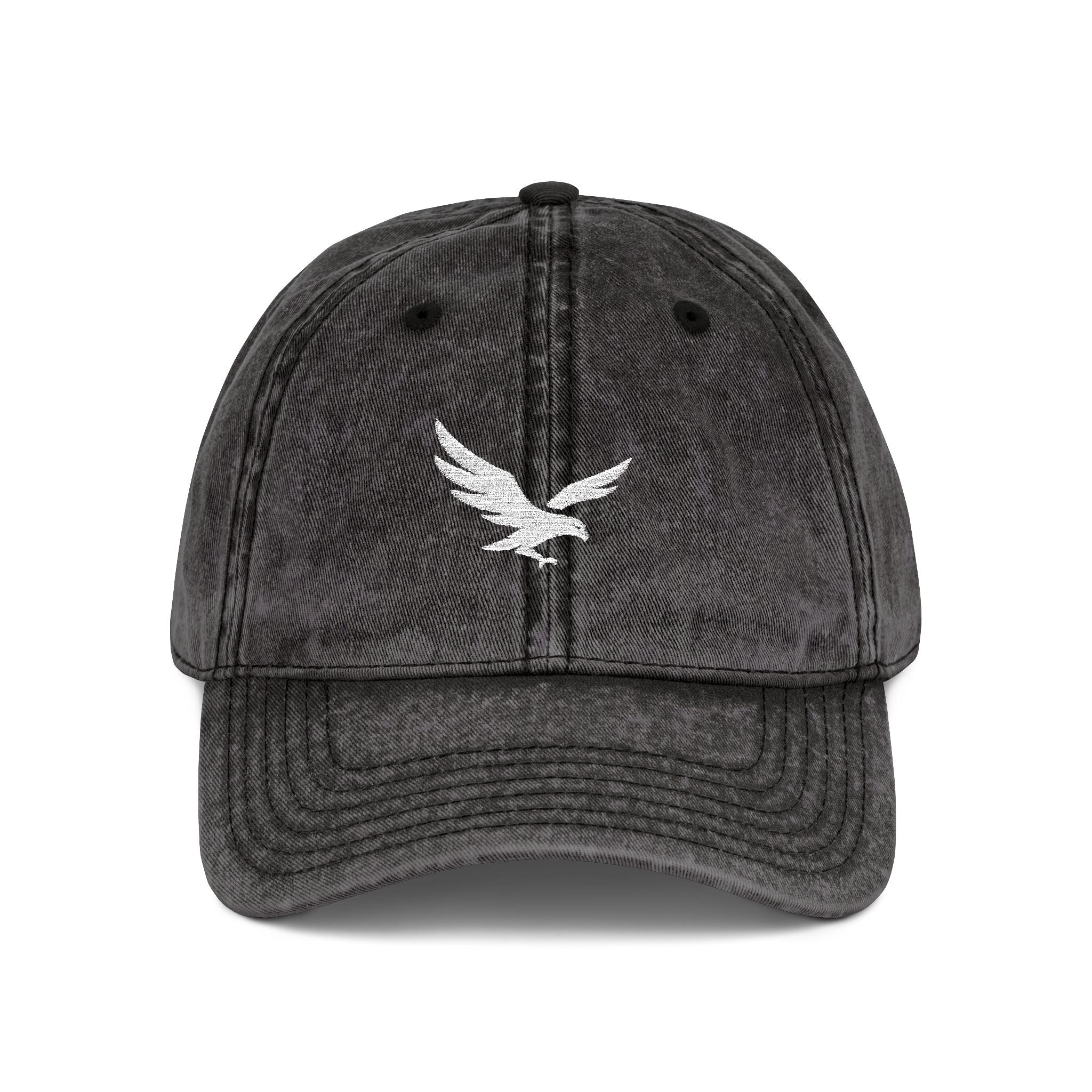 Vintage Embroidered Eagle Cap - Washed Red Baseball Hat