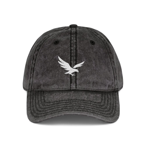Vintage Embroidered Eagle Cap - Washed Red Baseball Hat