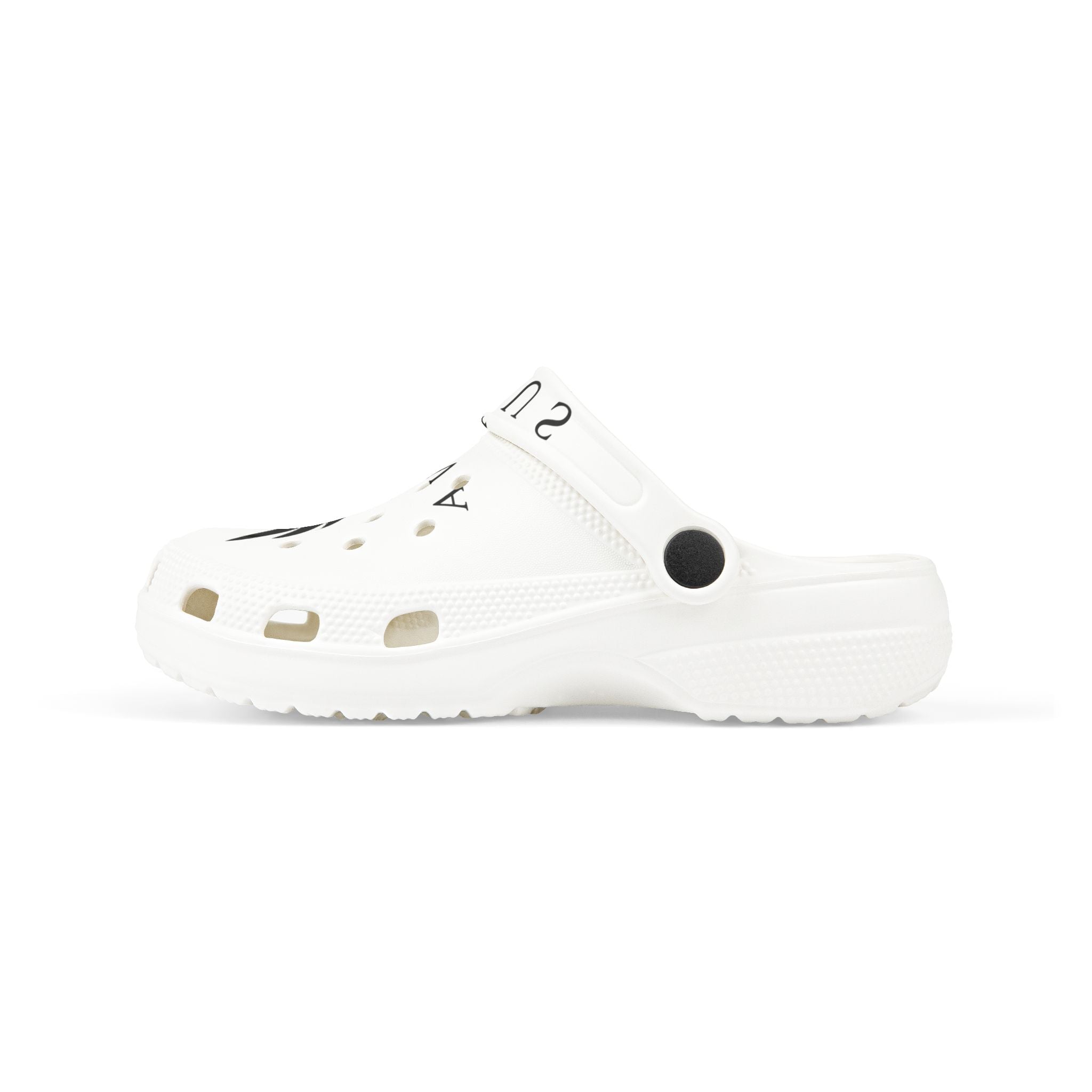 Kids EVA Foam Clogs — White 'Avius' Eagle Graphic Slip-On Shoes