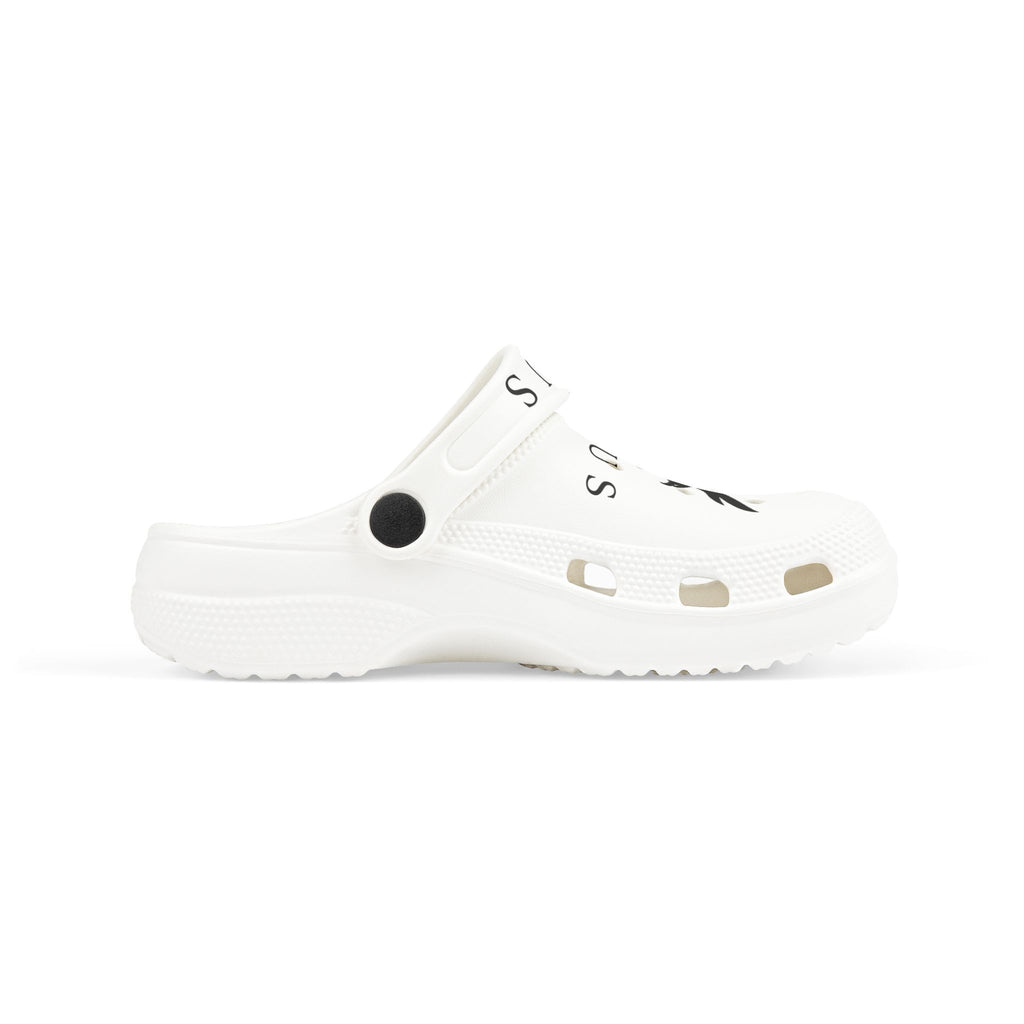 Kids EVA Foam Clogs — White 'Avius' Eagle Graphic Slip-On Shoes