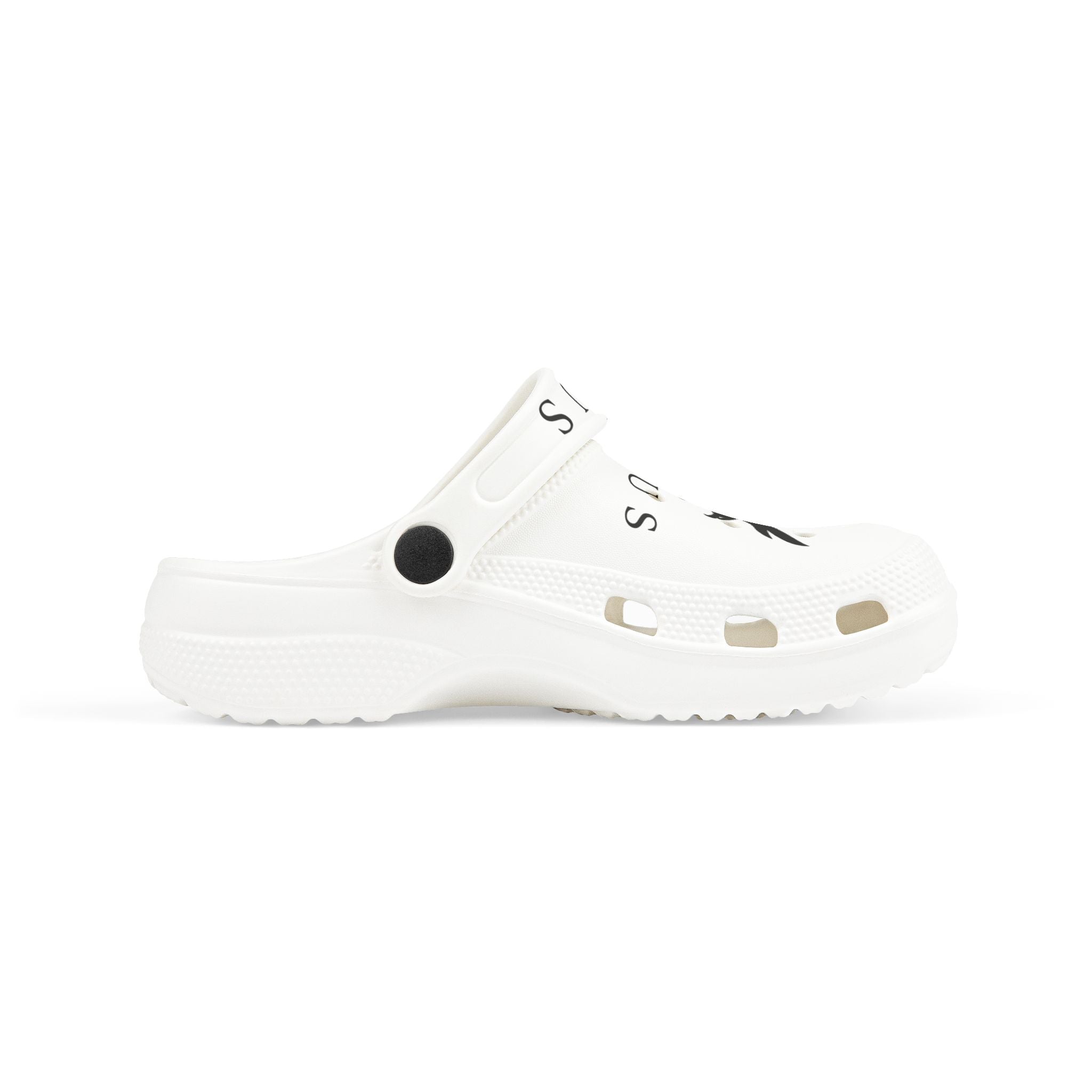 Kids EVA Foam Clogs — White 'Avius' Eagle Graphic Slip-On Shoes